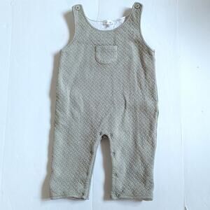 Dondolo Romper Boys Sz 2 Taupe Gray Quilted Classic Staple